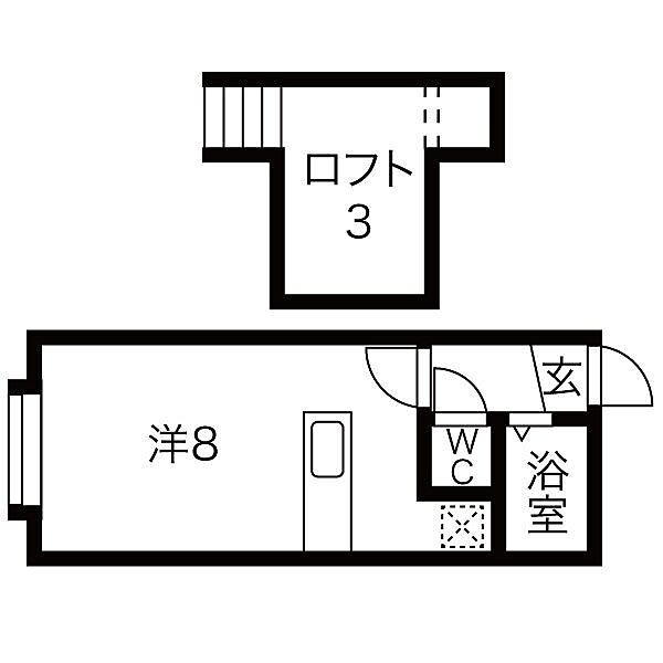 TS小樽 105｜北海道小樽市稲穂３丁目(賃貸アパート1R・2階・18.11㎡)の写真 その2