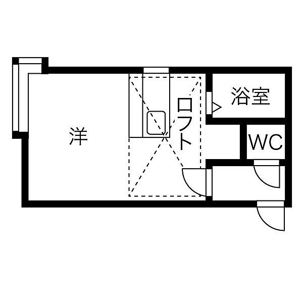グランプリ東雲 203｜北海道小樽市東雲町(賃貸アパート1R・3階・17.34㎡)の写真 その2
