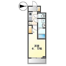 名古屋市営鶴舞線 上前津駅 徒歩1分の賃貸マンション 14階1Kの間取り