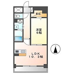 名古屋市営名港線 東海通駅 徒歩4分の賃貸マンション 5階1LDKの間取り