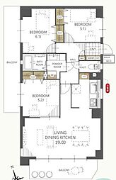間取図画像 3LDK