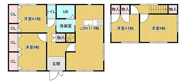 間取りを拡大表示
