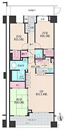 レコシティ・プライム 3LDKの間取図画像