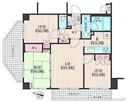 マイキャッスル大泉中央公園1 3LDKの間取図画像