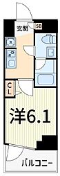 SHOKENResidenceお花茶屋 1Kの間取図画像