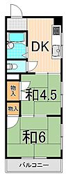 小泉マンション 2DKの間取図画像