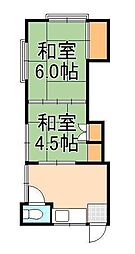 星乃家荘 2Kの間取図画像