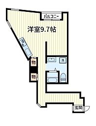 ユニレジデンス金町 1Kの間取図画像
