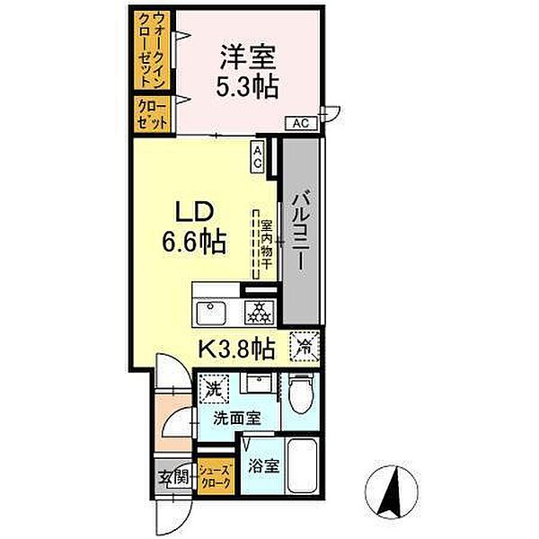 グラナーデ興宮町 202｜東京都江戸川区興宮町(賃貸アパート1LDK・2階・38.29㎡)の写真 その2