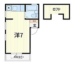 スリーサニー 205 ｜ 東京都葛飾区柴又6丁目（賃貸アパート1R・2階・18.00㎡） その2