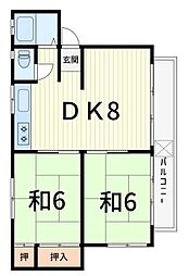 間取図画像 2DK
