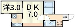 間取図画像 1DK