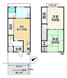 中古テラスハウス　亀岡市篠町王子上上牧