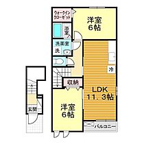 山口県山口市宮野下160-7（賃貸アパート2LDK・2階・57.26㎡） その2