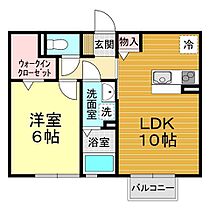 山口県山口市小郡若草町3番8-2号（賃貸アパート1LDK・2階・40.04㎡） その2