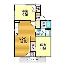 山口県山口市緑町5-36（賃貸アパート2LDK・1階・53.60㎡） その2