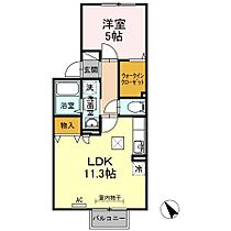 山口県山口市朝田209-8（賃貸アパート1LDK・1階・41.20㎡） その2