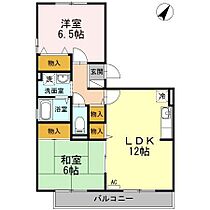 山口県山口市今井町6-7（賃貸アパート2LDK・3階・57.18㎡） その2