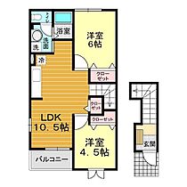 山口県山口市矢原1131-3（賃貸アパート2LDK・2階・51.67㎡） その2