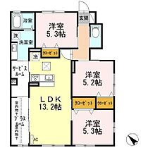 山口県山口市黒川1117-3（賃貸アパート3LDK・1階・73.39㎡） その2