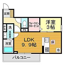 山口県山口市吉田1921-6（賃貸アパート1LDK・1階・34.76㎡） その2