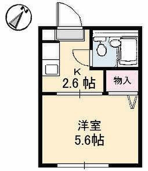 山口県山口市桜畠1丁目(賃貸アパート1K・1階・17.80㎡)の写真 その2