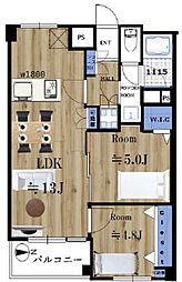 調布ホームズ 2LDKの間取図画像