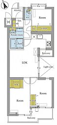 ライオンズマンション調布台一番館 3LDKの間取図画像