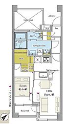 プラネ三軒茶屋 1LDKの間取図画像