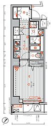 メインステージ千代田岩本町コモデ 1Kの間取図画像