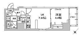 S-RESIDENCE神田avance 1DKの間取図画像