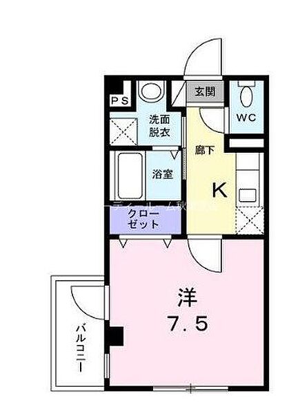 エクルベージュ入増 ｜東京都台東区下谷２丁目(賃貸マンション1K・2階・25.06㎡)の写真 その2