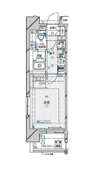 ル・リオン豊洲ウォーターフロント ｜東京都江東区東雲１丁目(賃貸マンション1K・5階・25.35㎡)の写真 その2