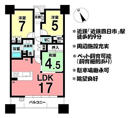 3LDK 間取り