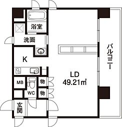 MAYAHAUS 1LDKの間取図画像