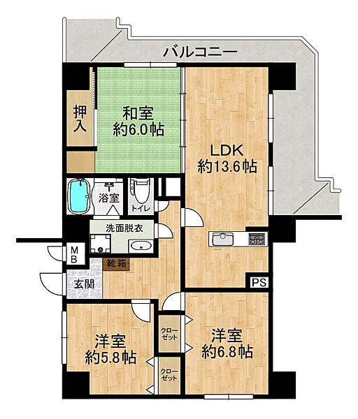 間取りを拡大表示
