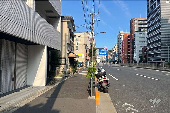 敷地の南側前面...