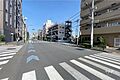 敷地南西側の前...