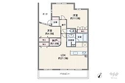 間取図画像 2LDK