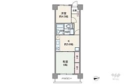 お花茶屋ローヤルコーポ 2Kの間取図画像
