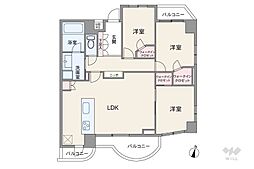 ロワール北千住 3LDKの間取図画像