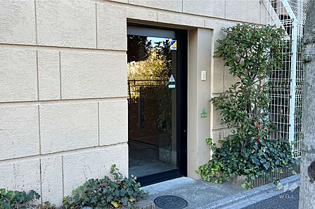 駐輪場の出入り口