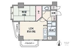 ライオンズマンション亀有第3 1LDKの間取図画像