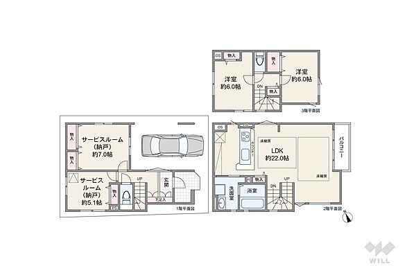 間取りを拡大表示