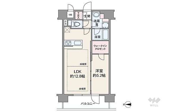 間取りは専有面...