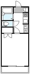 ベルビュー喜多見 1Kの間取図画像