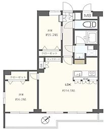 間取図画像 2LDK
