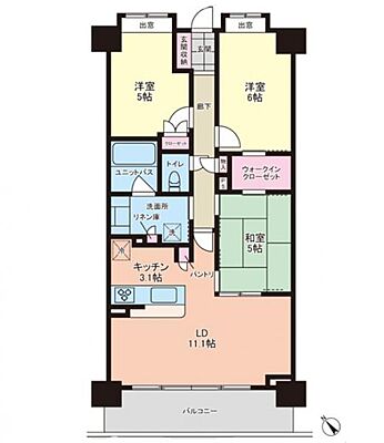 間取り レーベンリヴァーレ入間オフィール 5階/-