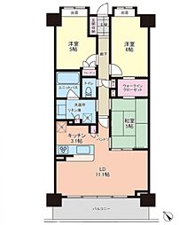 レーベンリヴァーレ入間オフィール 3LDKの間取図画像