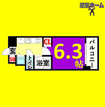 プレサンス金山グリーンパークス  ｜ 愛知県名古屋市中区平和1丁目（賃貸マンション1R・6階・21.09㎡） その2